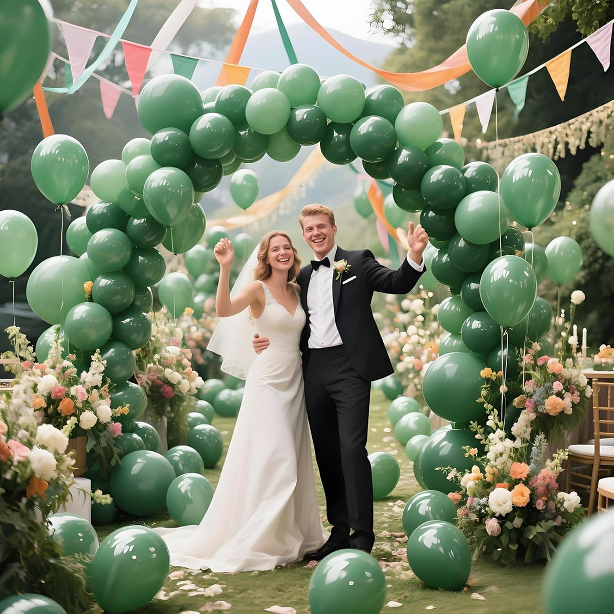 KAWKALSH Sage Green Balloon 12 Inch, 110pcs Latex Party Balloons Helium Bright Color for Birthday