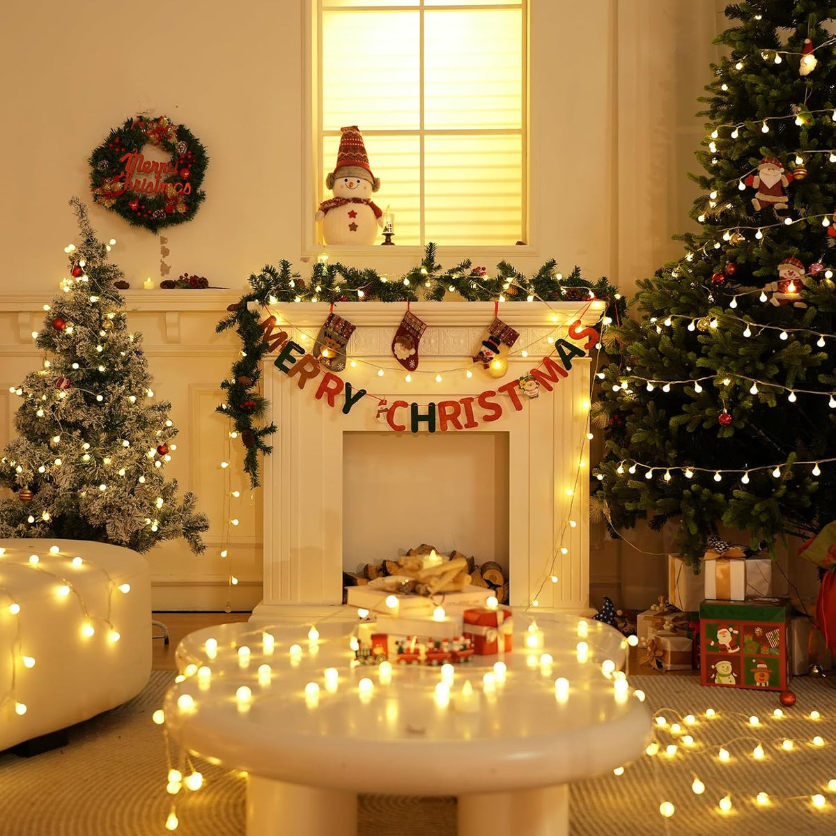 200LED Connectable String Lights Indoor Outdoor for Bedroom, 66ft Fairy Lights with Remote & Timer