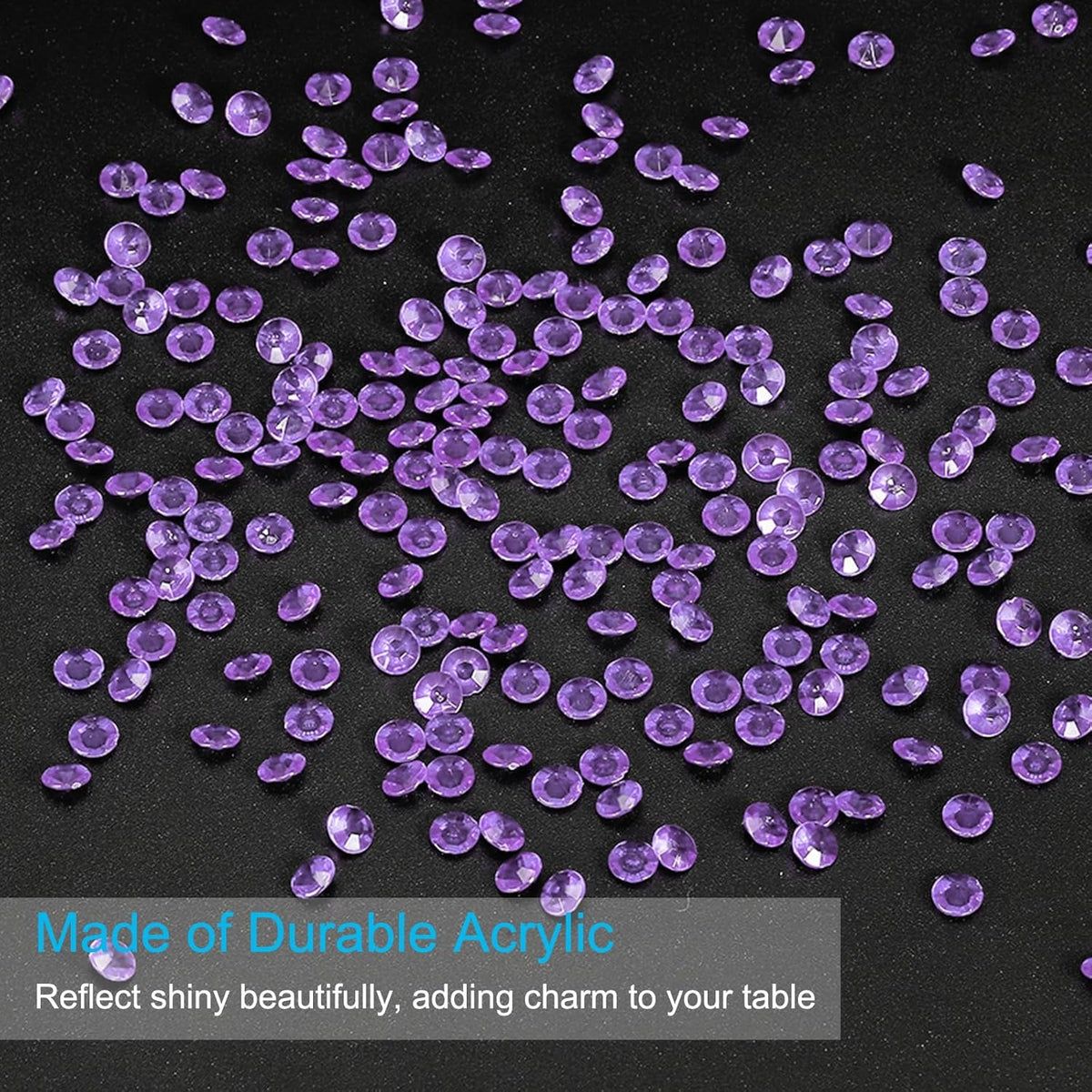 PATIKIL 4000 Pcs Wedding Table Scatter Confetti Crystals 6mm Acrylic Diamonds Vase Fillers Gems for
