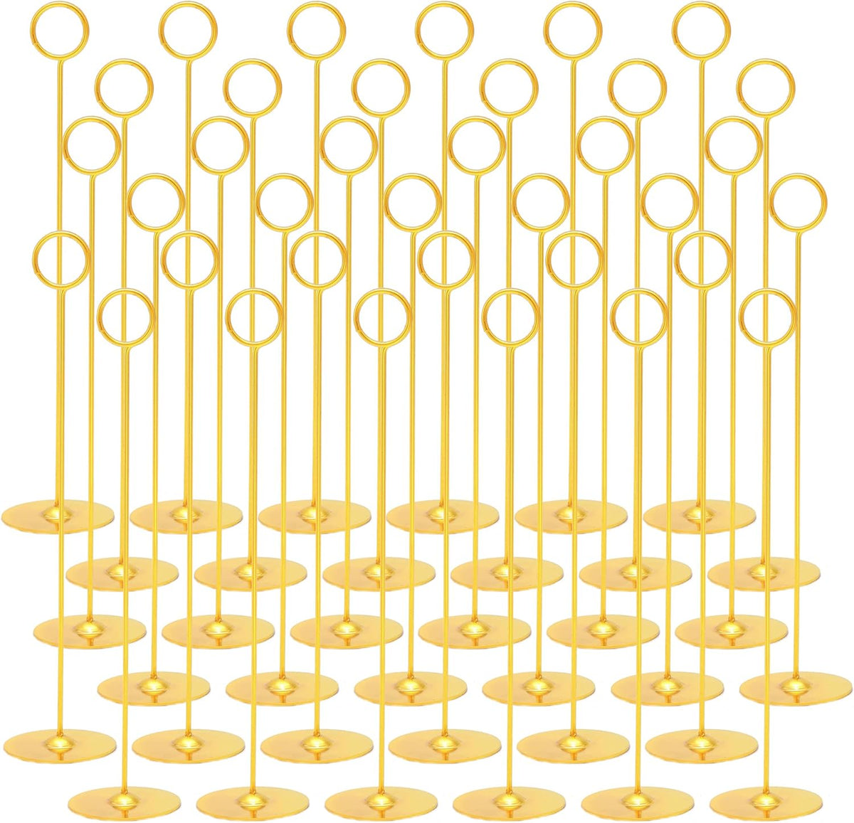 Urban Deco 36PK Table Number Holders Place Card Holders 12 Inch Table Card Holders Steel Card