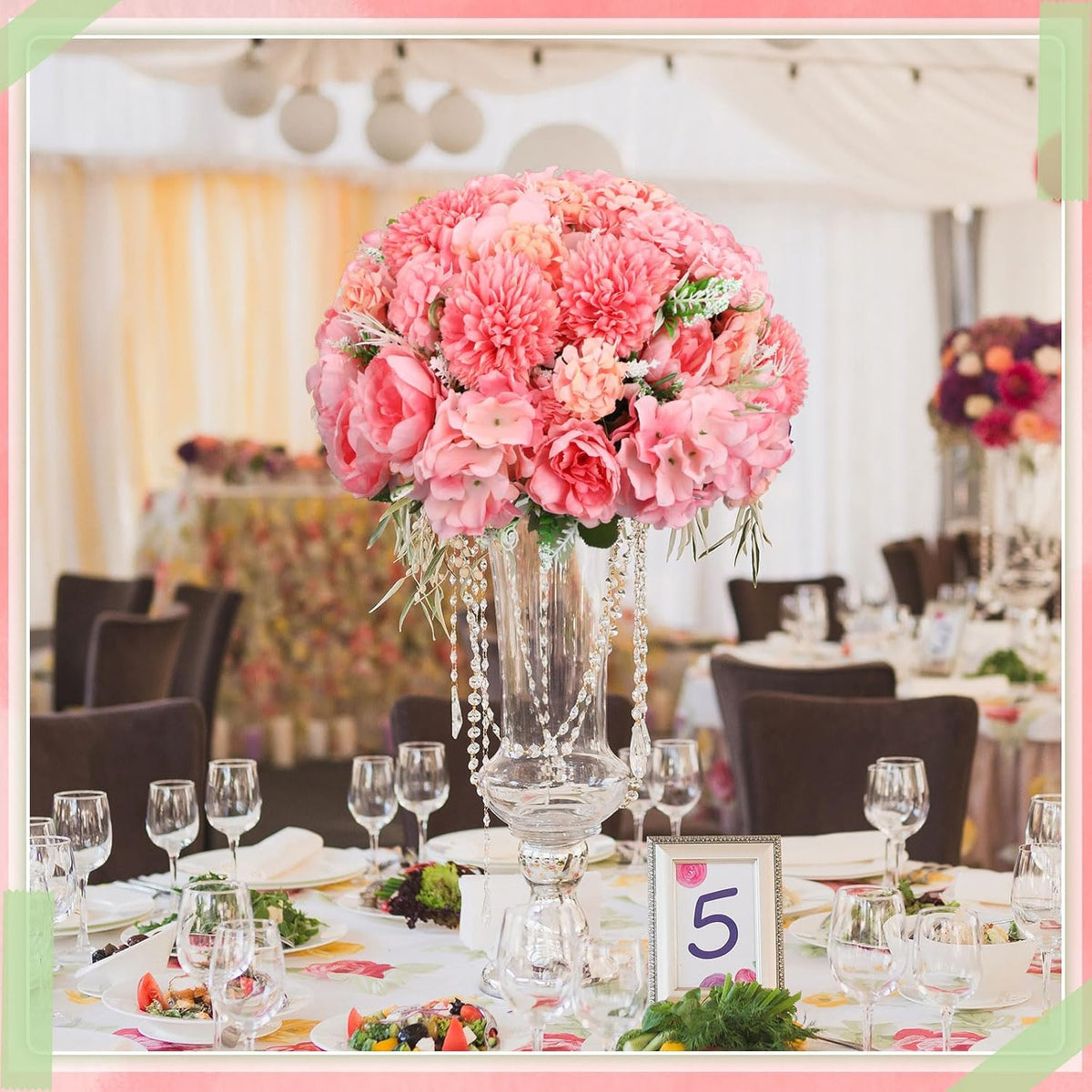 Tigeen Artificial Flowers Artificial Peonies Silk Flowers Faux Peony Fake Peony Silk Hydrangea