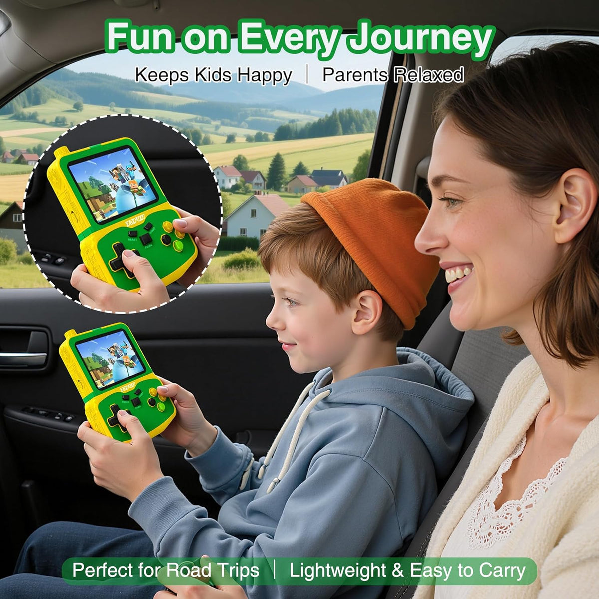Kids Handheld Video Game Player, 220 Preloaded Classic Games, Portable Plug & Play Retro Game