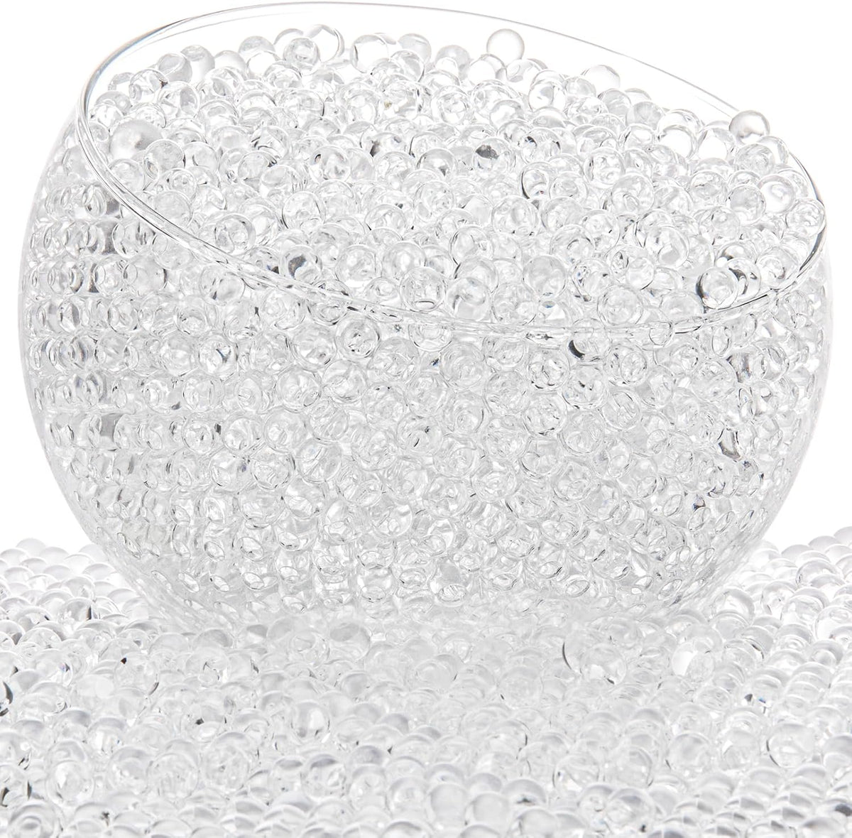 ZTML MS 200,000 Pieces Clear Water Gel Jelly Beads, Clear Water Beads, Vase Filler for
