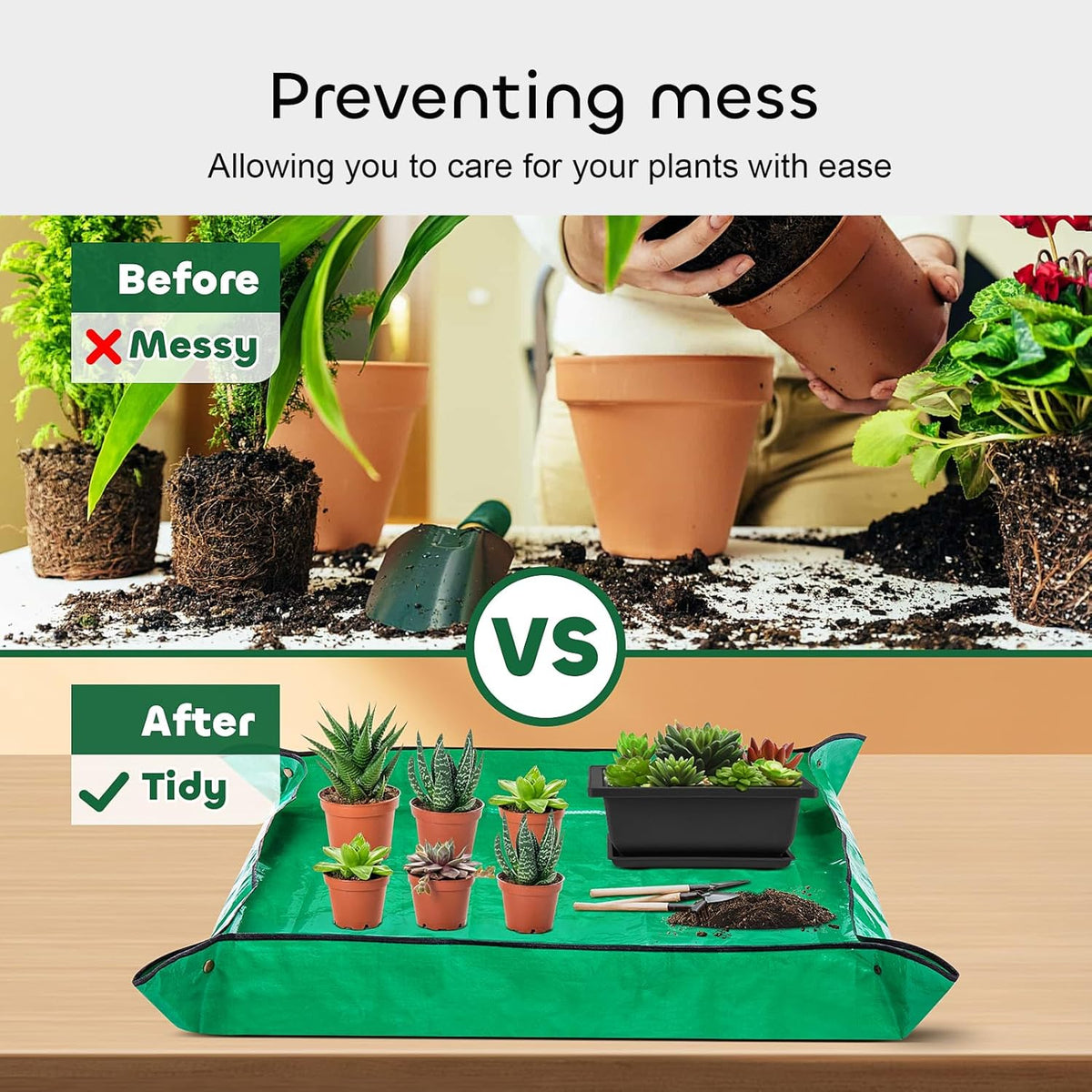 GROWNEER 6 Packs 6.5 Inch Bonsai Training Pots with Drainage Humidity Trays, Bonsai Tree Kits with