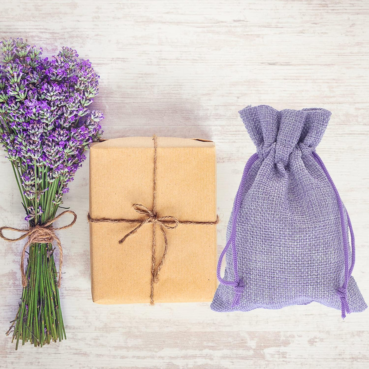 20Pcs Burlap Bags with Drawstring 2.7 x 3.5 Inch, Linen Small Party Favor Gift Bags Jewelry Pouches