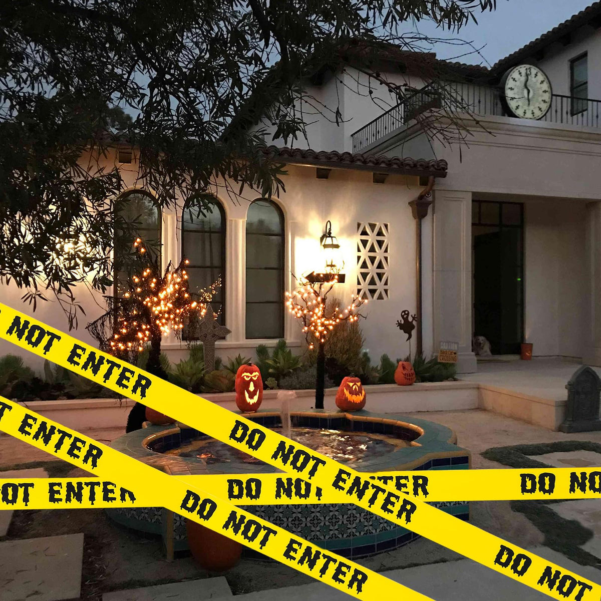 1.9inch x 82Feet Halloween Decorations Caution Tape Roll Halloween Caution Tape Halloween Tape