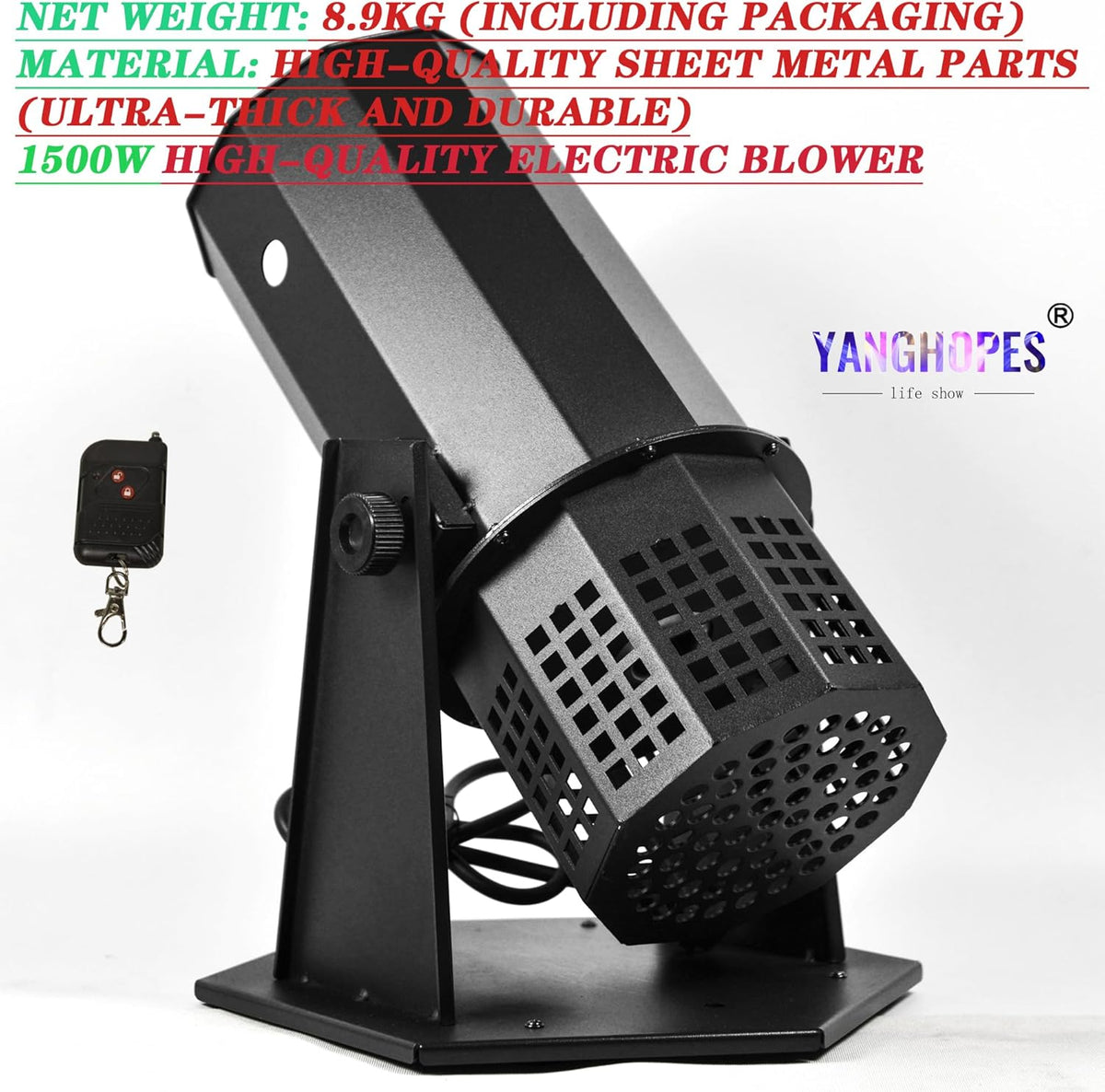 1500W Professional Confetti Machine Confetti Cannon Machine Electric Confe-tti Launcher Confe-tti