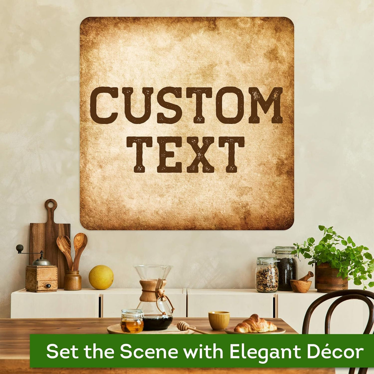 Custom Sign, Custom Street Sign, 11 Font Colors, 13 Font Styles, 4 Hole Options, 22 Sizes, 24x24