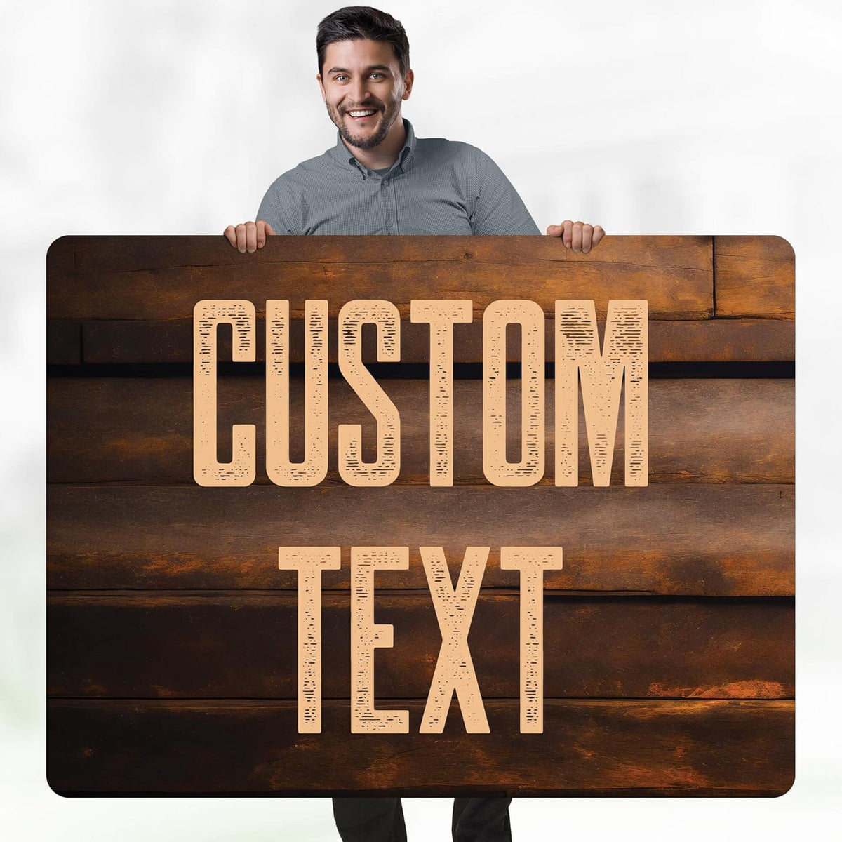 Custom Sign, Custom Street Sign, 11 Font Colors, 13 Font Styles, 4 Hole Options, 22 Sizes, 36x48