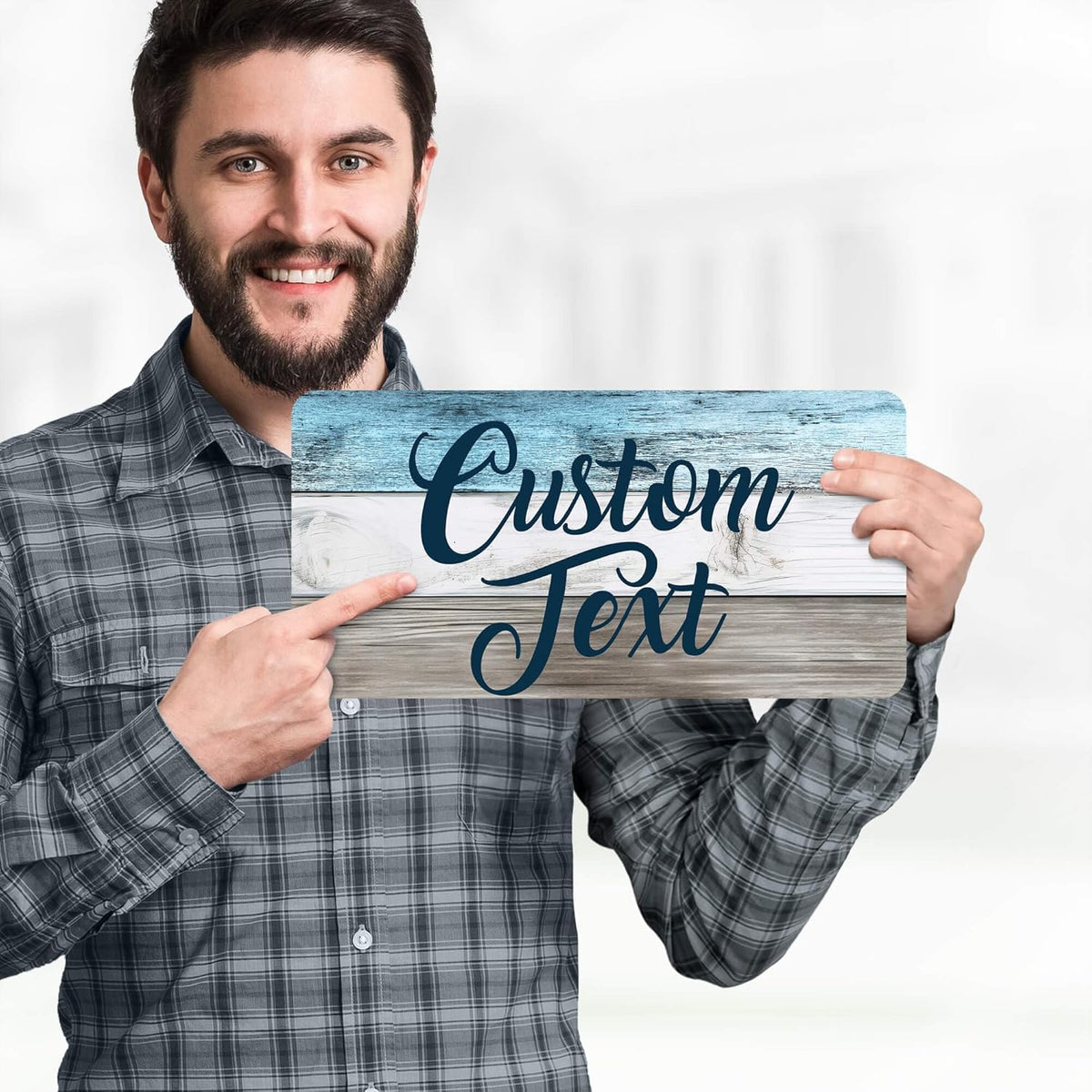 Custom Sign, Custom Street Sign, 11 Font Colors, 13 Font Styles, 4 Hole Options, 22 Sizes, 6x12