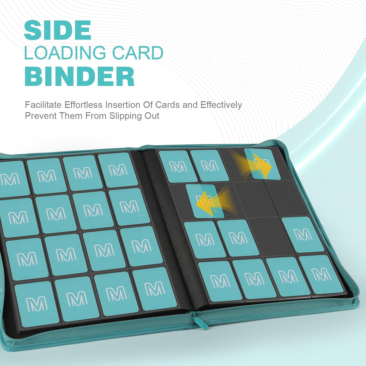 Premium Card Binder 16 Pocket,Trading Card Binder Holds up to 1000+Cards Sturdy Card Collection