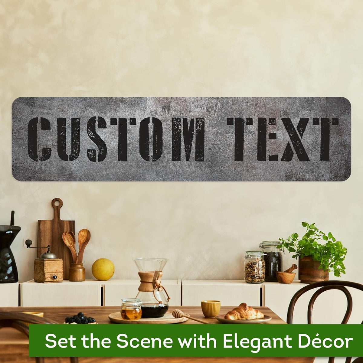 Custom Sign, Custom Street Sign, 11 Font Colors, 13 Font Styles, 4 Hole Options, 22 Sizes, 12x48