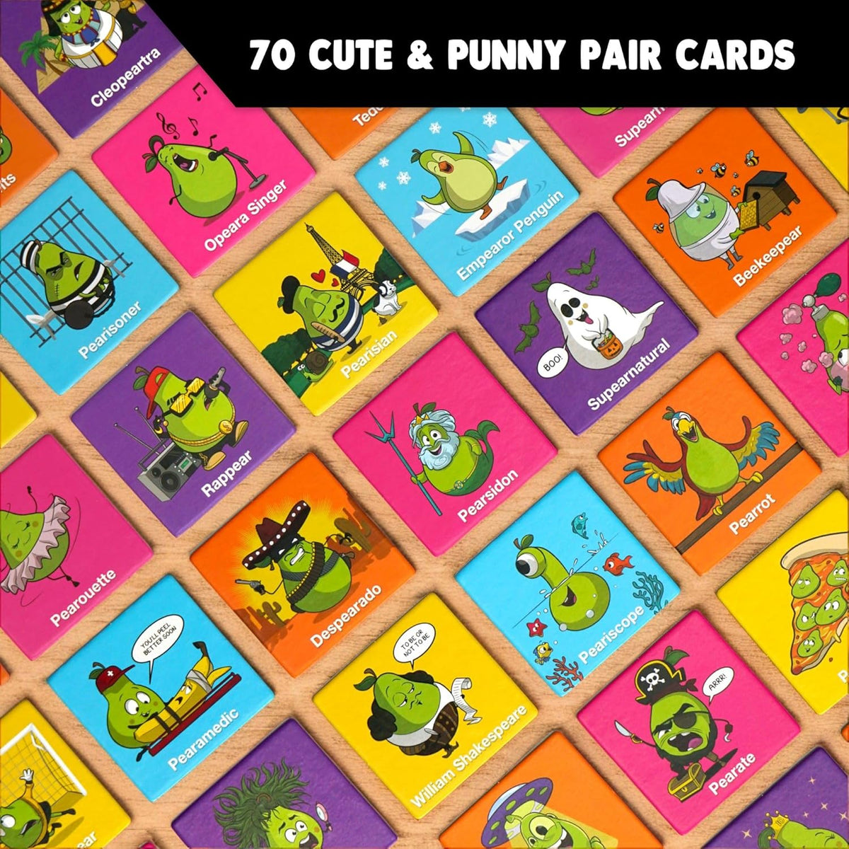 Snatching Pears! – The Hilarious Memory-Matching, Pear-Snatching Party Game | Family Board Game for