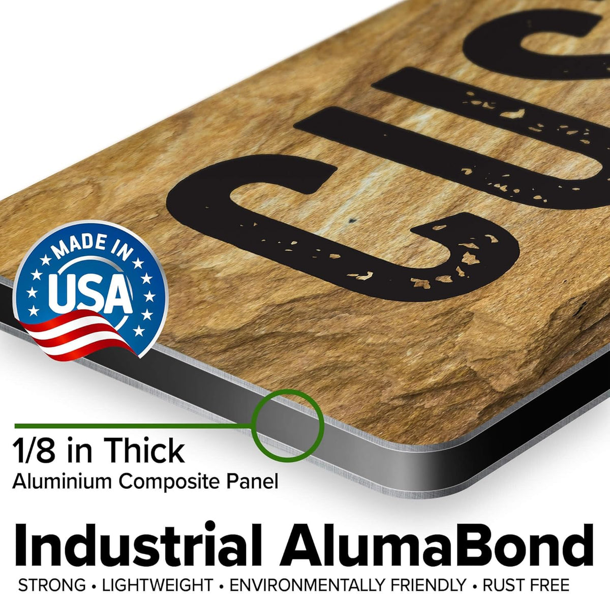 Custom Sign, Custom Street Sign, 11 Font Colors, 13 Font Styles, 4 Hole Options, 22 Sizes, 6x24