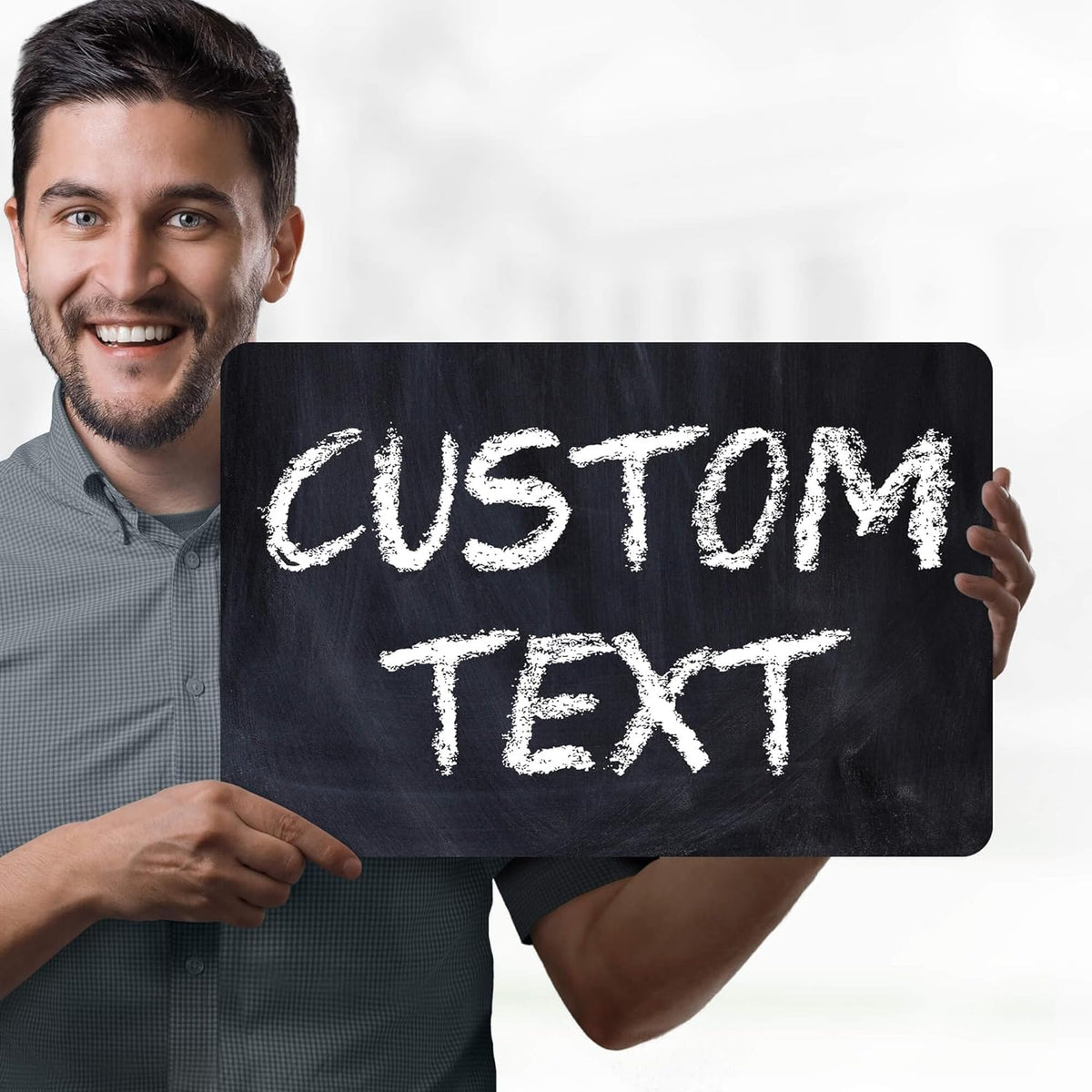 Custom Sign, Custom Street Sign, 11 Font Colors, 13 Font Styles, 4 Hole Options, 22 Sizes, 12x18