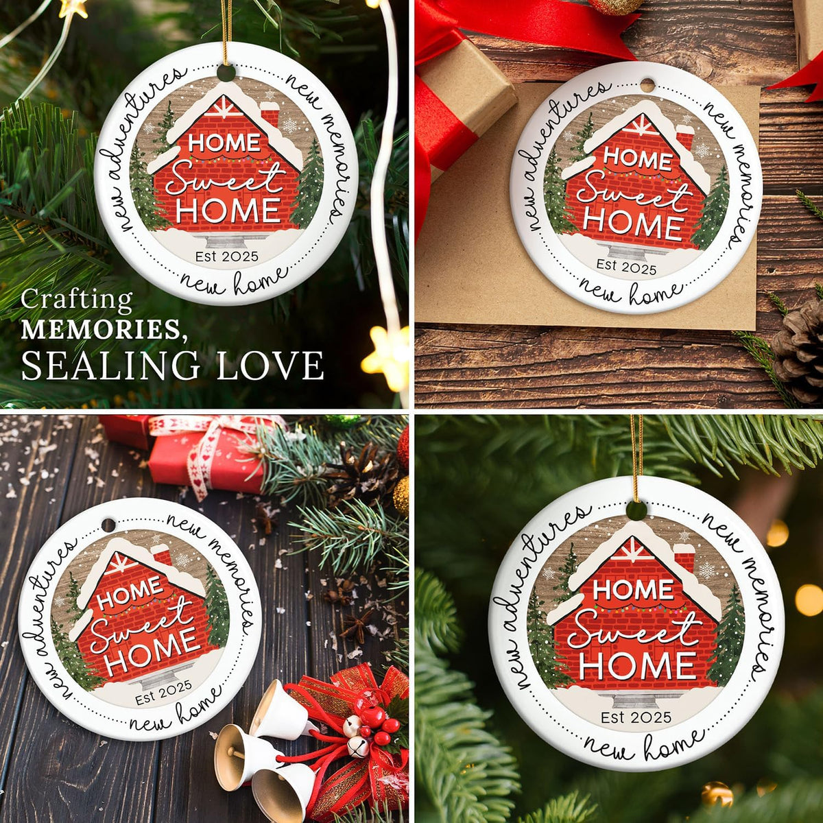 HEXMOZ New Home Ornament 2025 - Best Housewarming Gifts 2025 - New Home Gift Ideas - House Warming