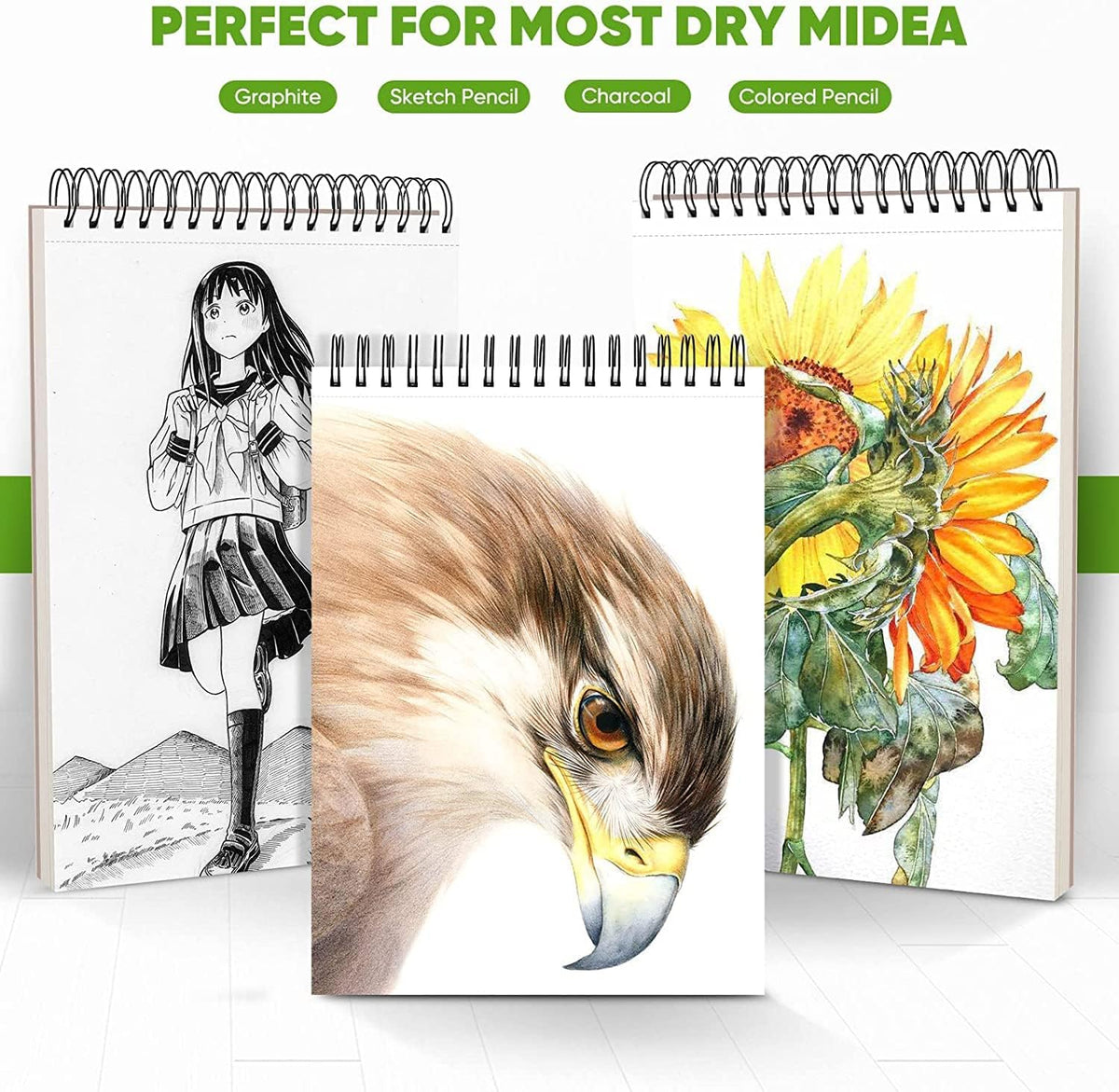 Professional Drawing Supplies for Sketch, Charcoal, Colored, Graphite, Pastel Pencils & Sticks.