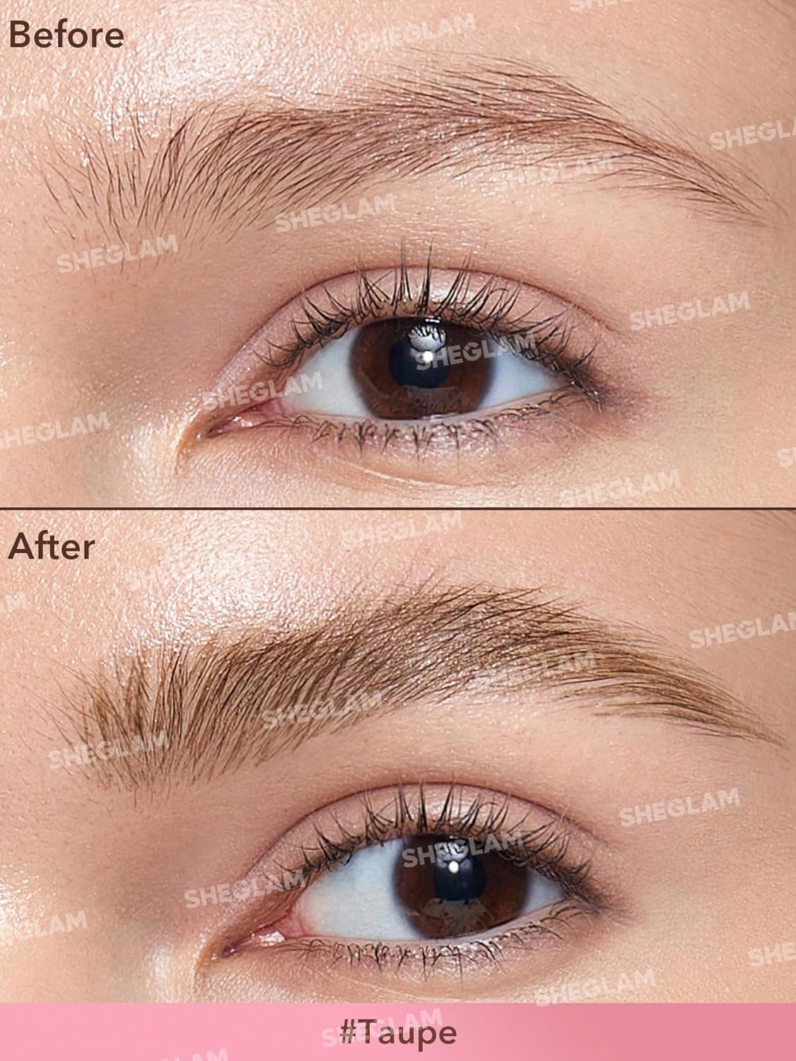 SHEGLAM Brow-Fection Angled Brush & Dip Upgraded Microblading Eyebrow Pen Long Lasting Waterproof