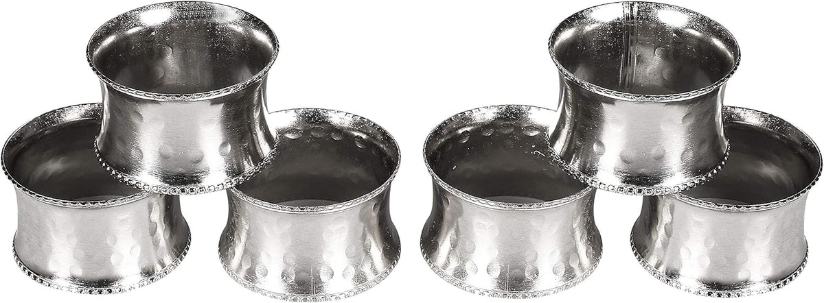 Everyday Metal Napkin Rings for Wedding Receptions, Dinners Parties, Family Gatherings, Everyday