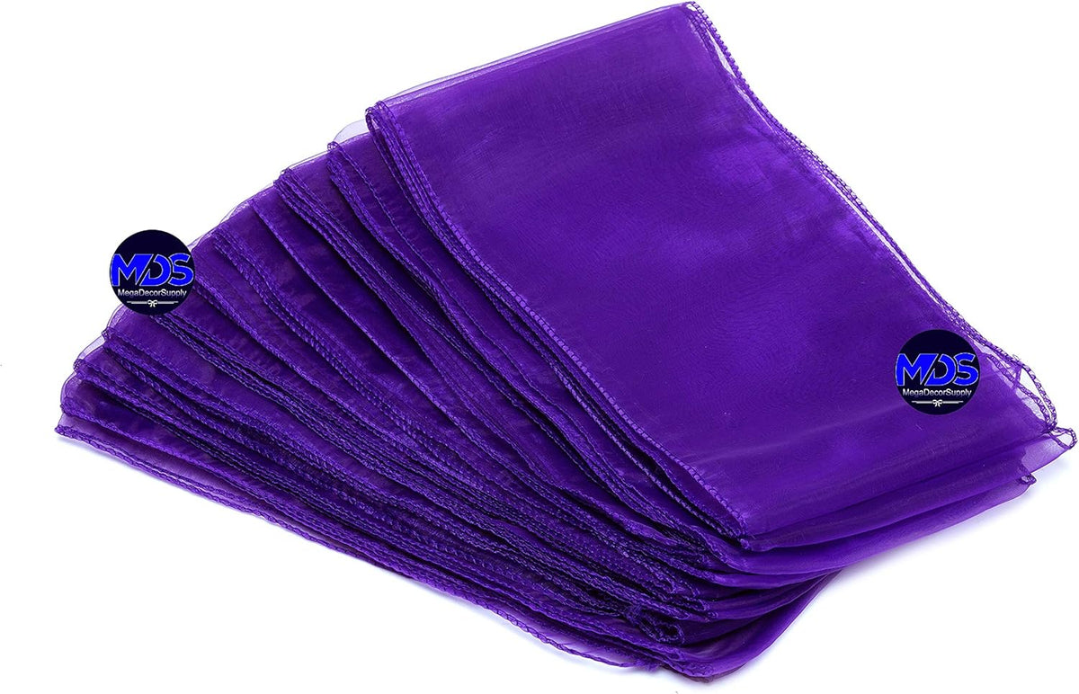 MDS Pack of 200 PCS Organza Chair Sashes Wider Dining Chair Bows Ribbon Tie Back for Wedding Party