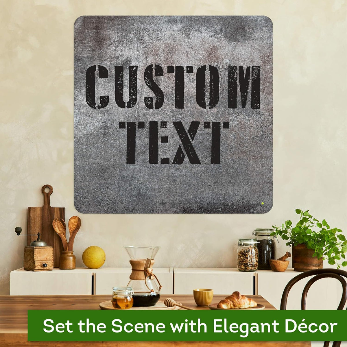 Custom Sign, Custom Street Sign, 11 Font Colors, 13 Font Styles, 4 Hole Options, 22 Sizes, 24x24