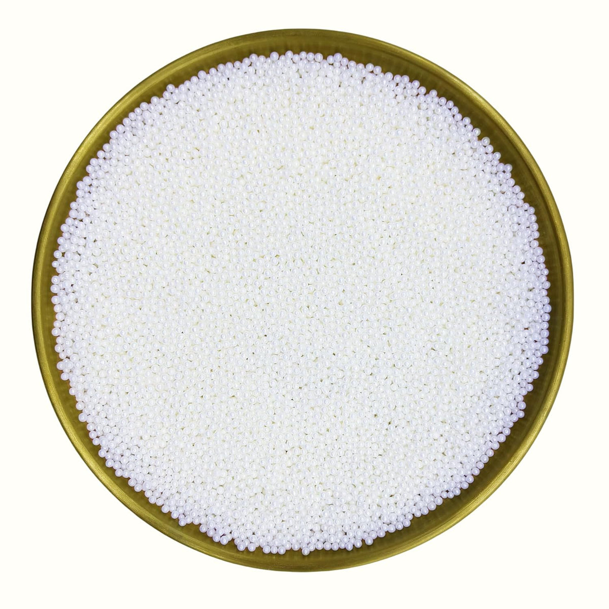Dynastang 2mm White Pearls Sprinkles Edible Pearls Cake Decorating Stars Cake Decorations Cupcake