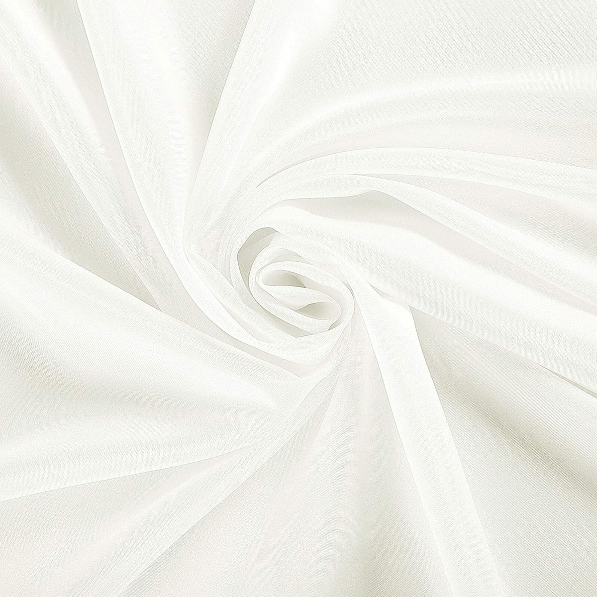 Ascoza 2pack 120 Inch Ivory Round Tablecloth in Polyester Fabric for