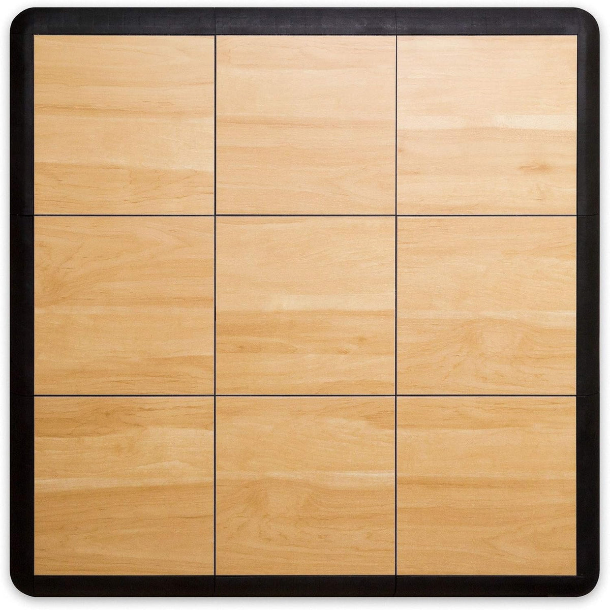 Big Floors 3X3RESMAPLE Modular Interlocking Lightweight Plastic Dance Floor Kit (3' x 3'), Light
