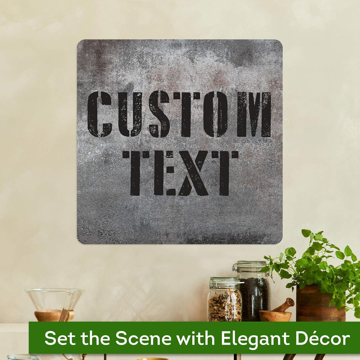 Custom Sign, Custom Street Sign, 11 Font Colors, 13 Font Styles, 4 Hole Options, 22 Sizes, 18x18