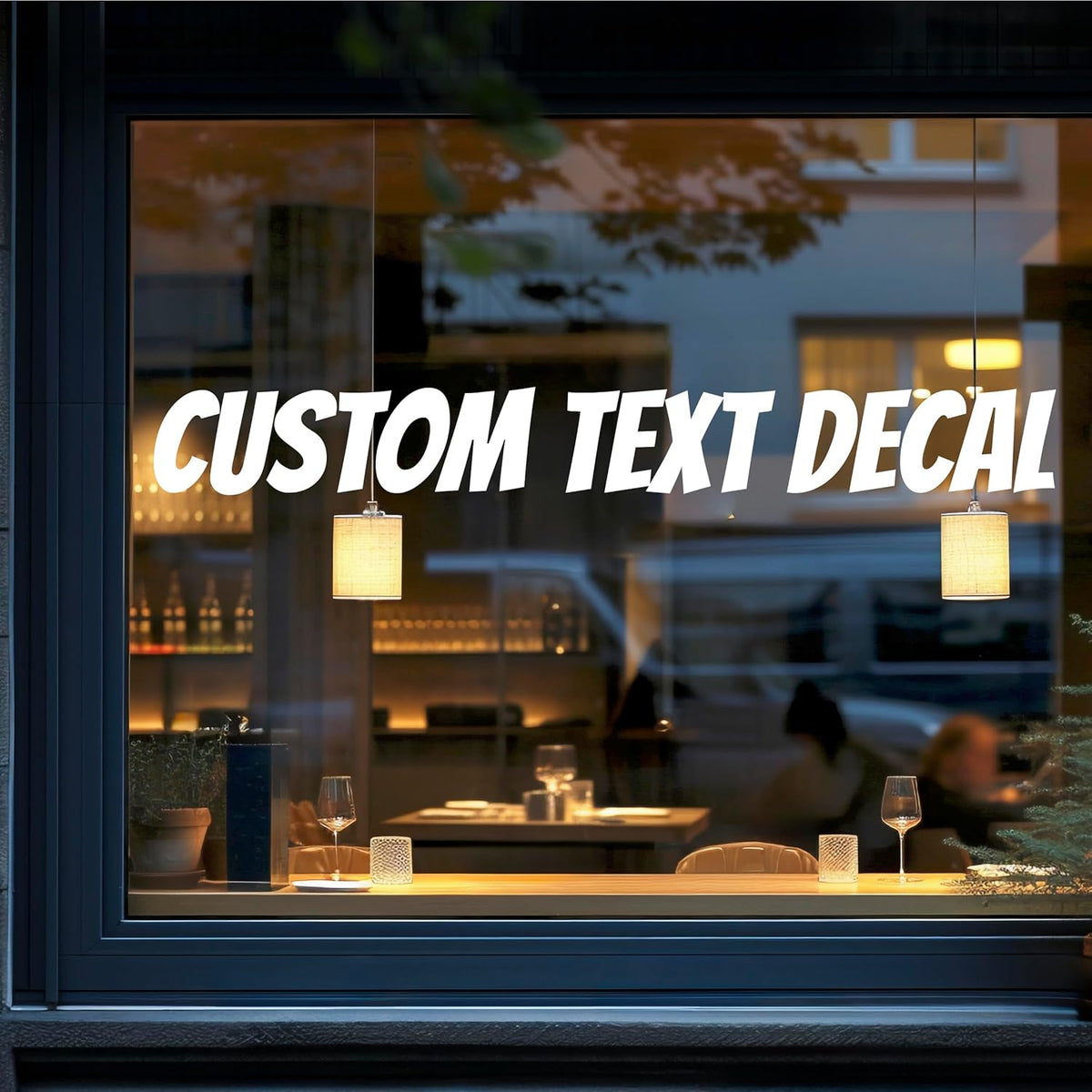 Custom Window Lettering - Custom Vinyl Decal Sticker Letters - Custom Decal Text Sticker