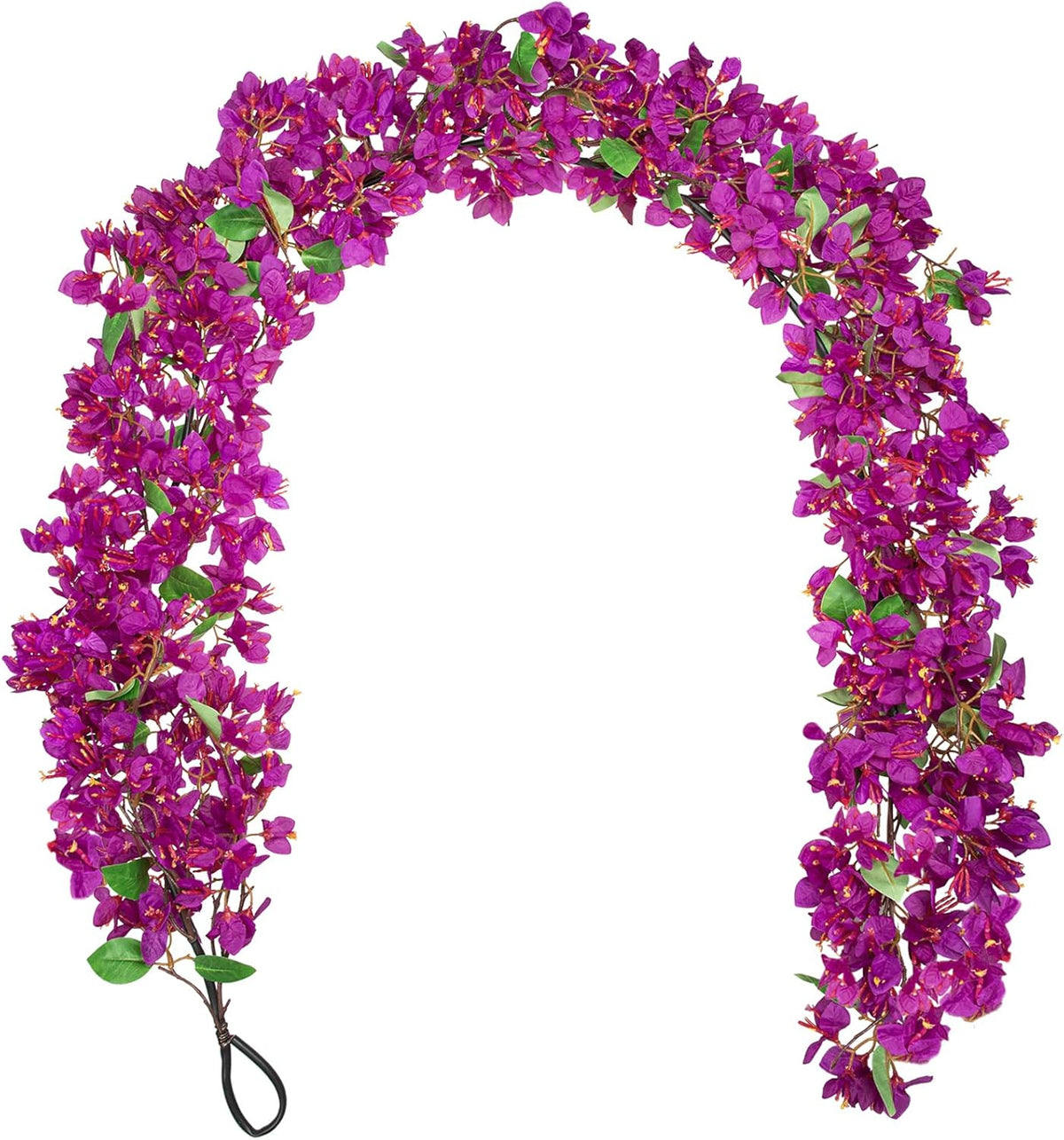 Briful 6ft Purple Bougainvillea Flower Garland – Artificial Silk Floral Vine with Built-in Hook