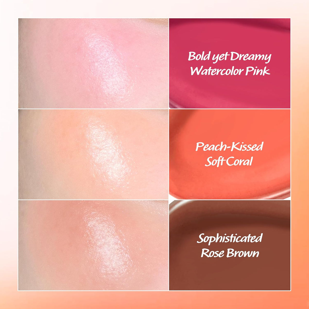Touch in Sol In My Heart Stick Blush (#Sunset Coral) – Cream Blush Stick for Cheeks, Eyes & Lips