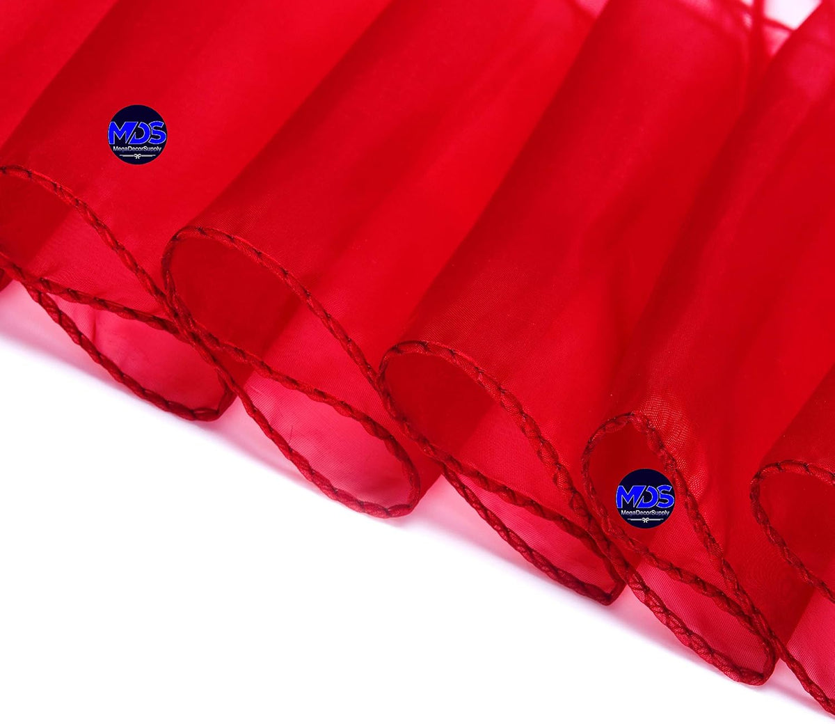 MDS Pack of 200 PCS Organza Chair Sashes Wider Dining Chair Bows Ribbon Tie Back for Wedding Party
