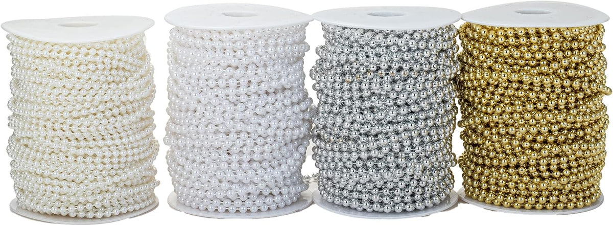 8mm Crafts Faux Pearl Beads Garland Pearl Bead Roll Strand of Pearls to Decorate Floral