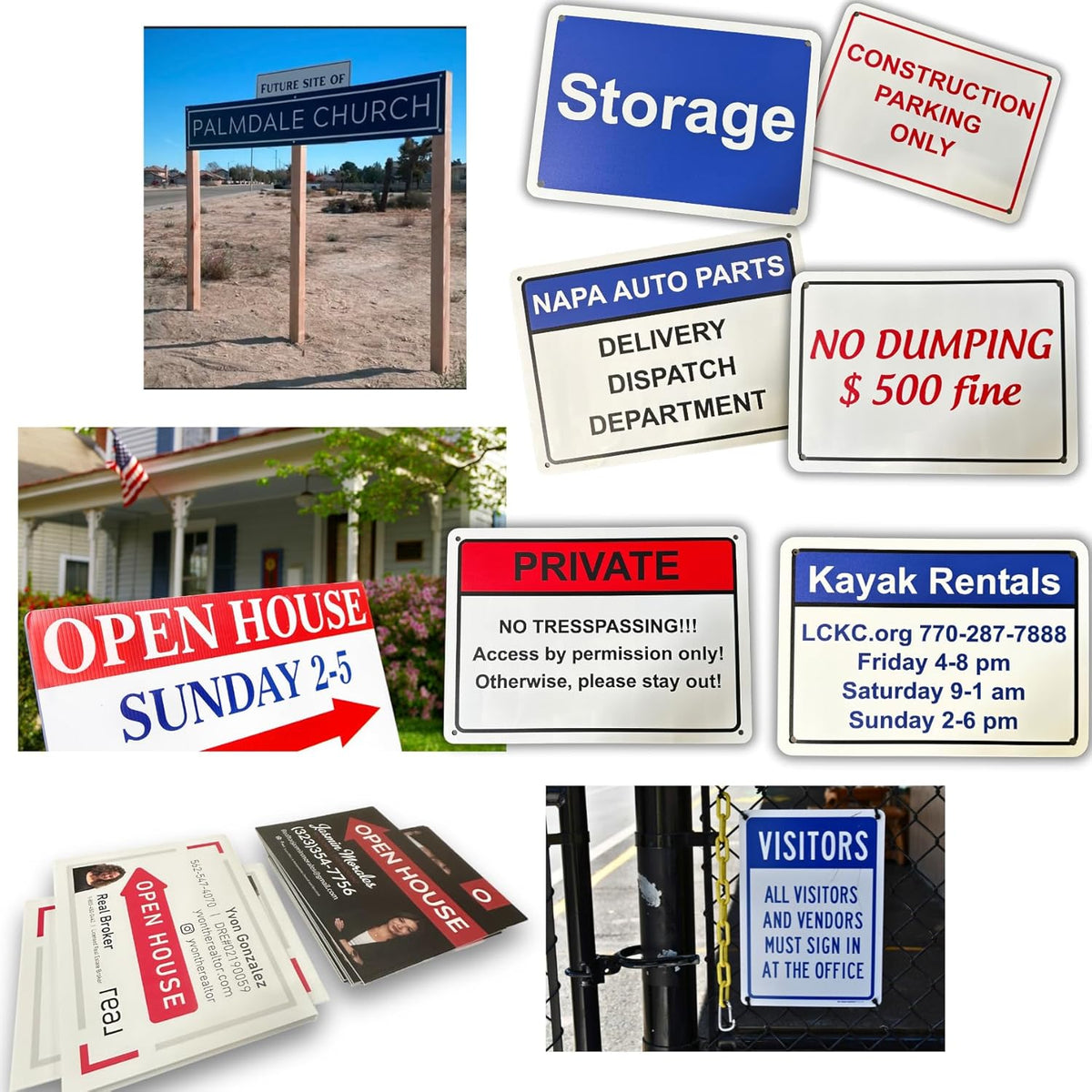 Custom Signs Outdoor Metal for Home Office Business, Personalized, Door, Porch, Delivery, Man Cave