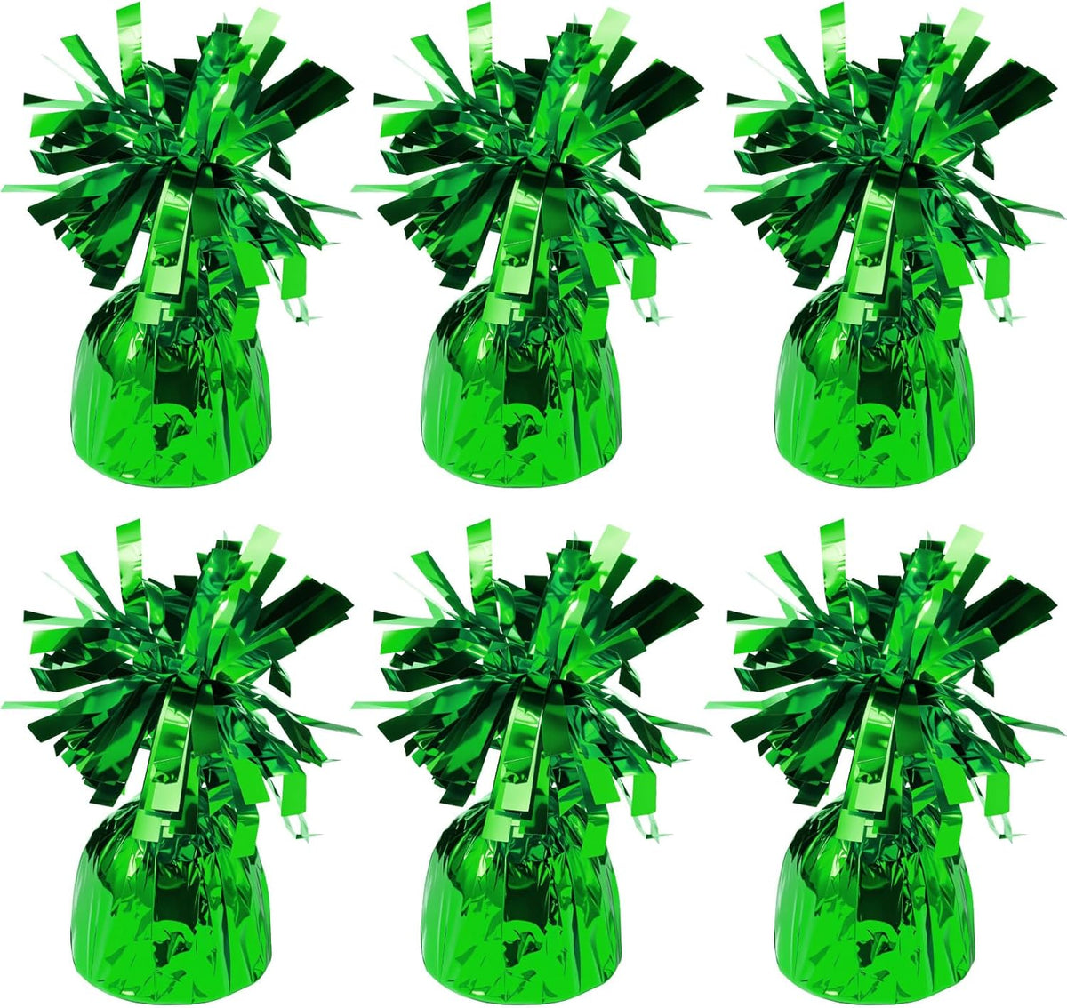 6 Pack Green Balloon Weights Metallic Holder Anchors Balloon Holder Weights for for Birthday 2025