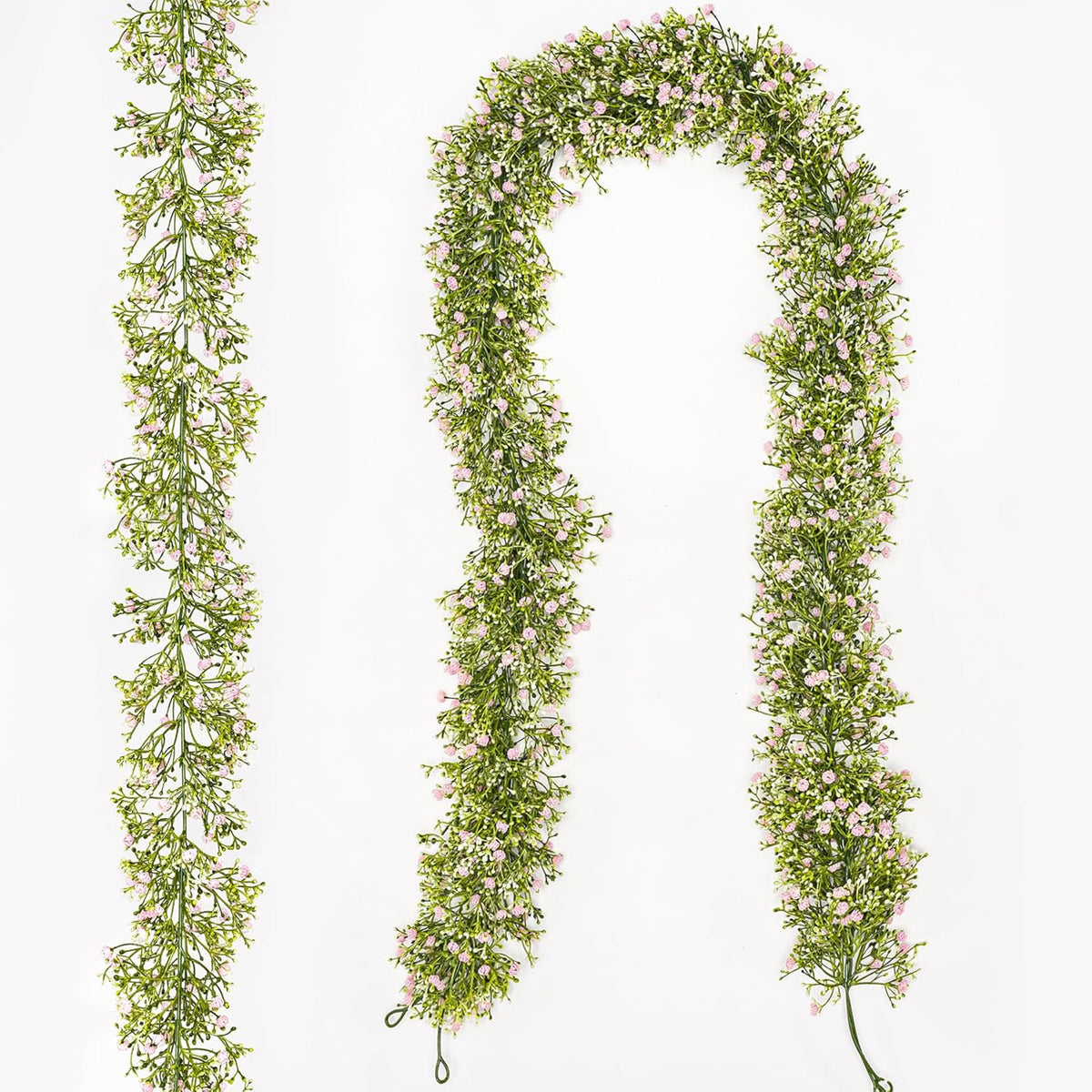2 Pcs 5.8ft Artificial Baby Breath Flower Vines, Babys Breath Artificial Flowers Real Touch Faux