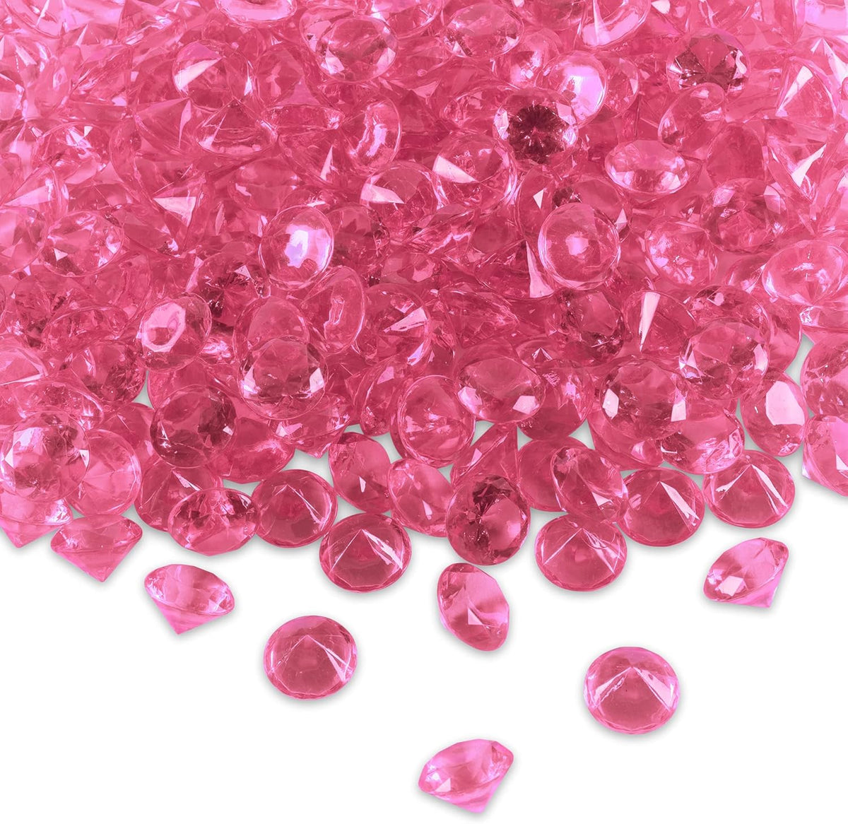 Super Z Outlet Acrylic Color Faux Round Diamond Crystals Treasure Gems for Table Scatters, Vase