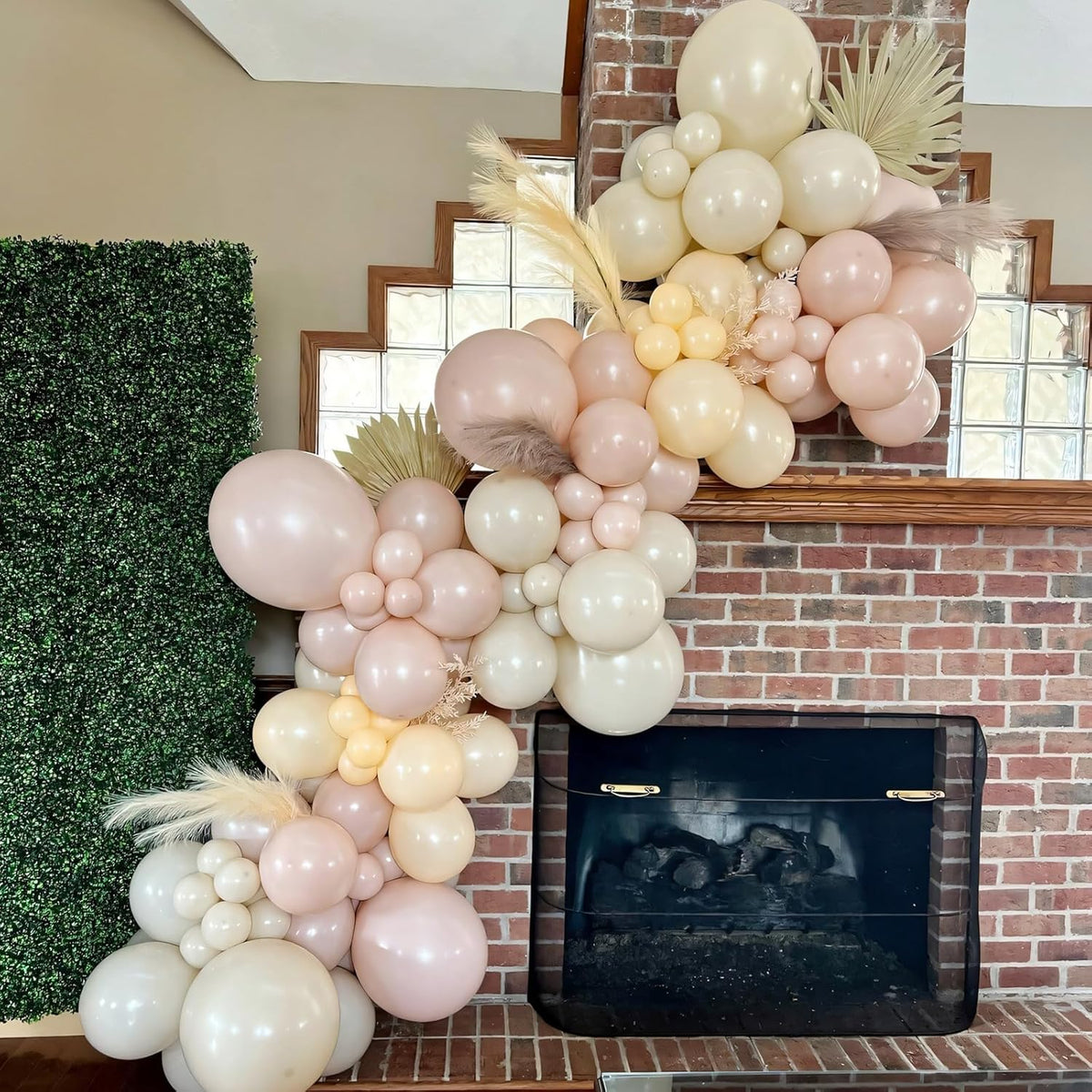 110pcs White Sand Balloons 12 Inch White Latex Balloon Garland Arch Kit for Birthday Baby Shower