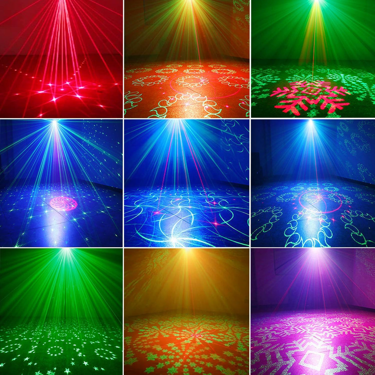 Party Lights,Disco DJ Strobe Light Rave Stage Projector Effect Dance Club Light Sound Activated