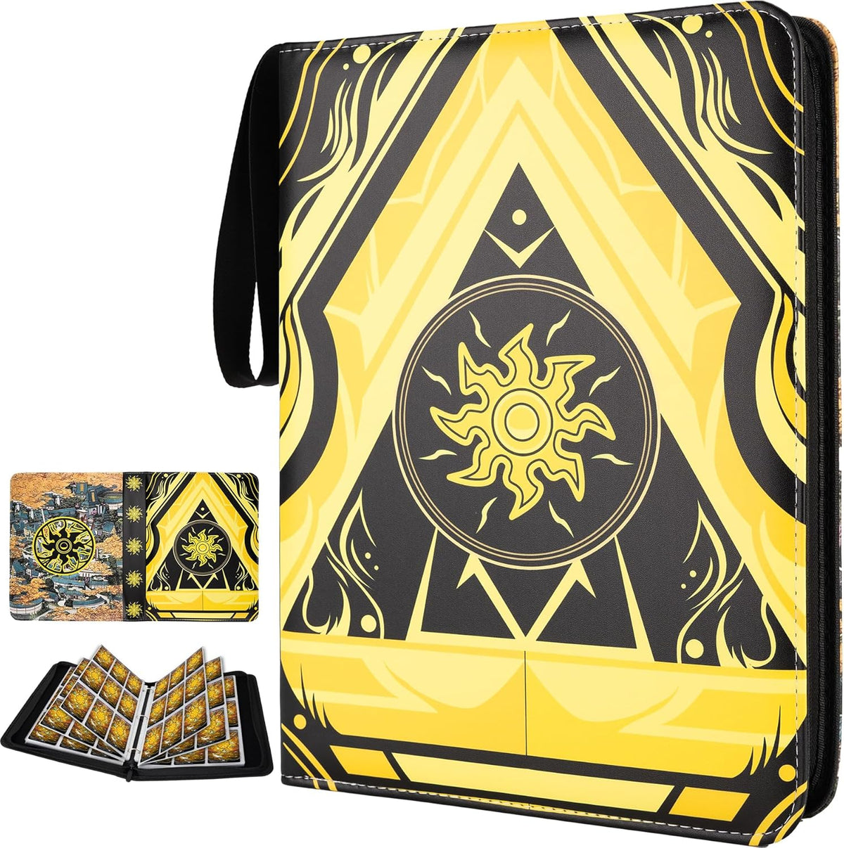 9 Pocket Card Binder for MTG/YGO/PTCG/Game Cards, Holds 900 Cards,Premium Card Collector Book for