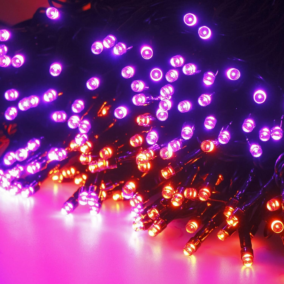 300 LED Halloween String Lights, 98.5FT with 8 Modes, Waterproof, Plug in for Indoor/Outdoor Party