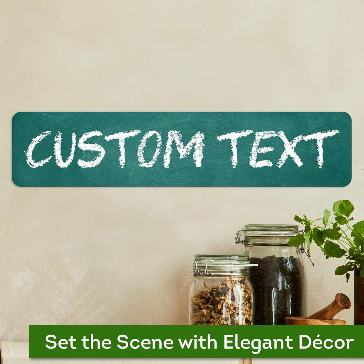 Custom Sign, Custom Street Sign, 11 Font Colors, 13 Font Styles, 4 Hole Options, 22 Sizes, 4x18
