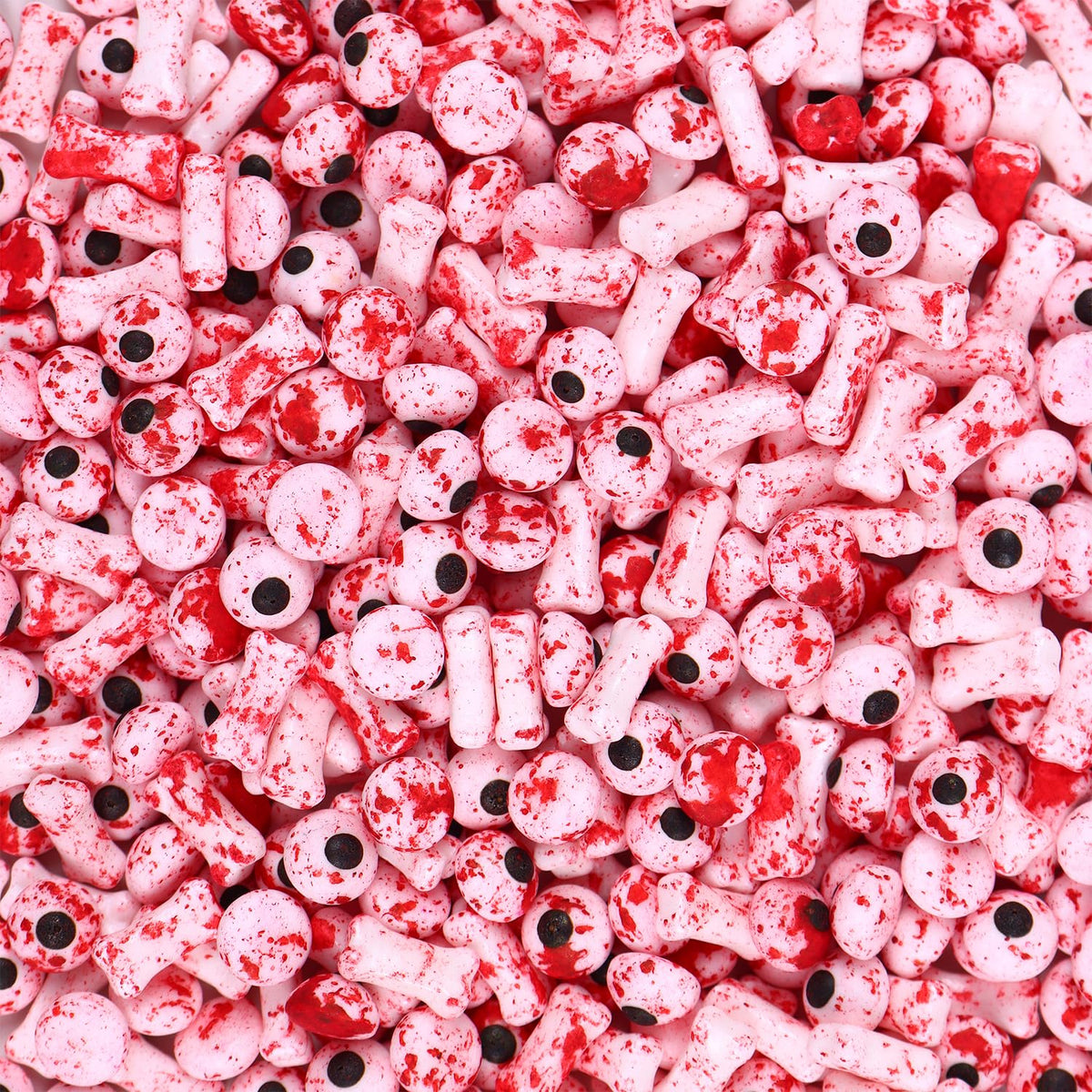 Bloody Eyeballs Bones, Edible Candy Sprinkles for Halloween, Candy Eyes, Bloody Bone Candy for