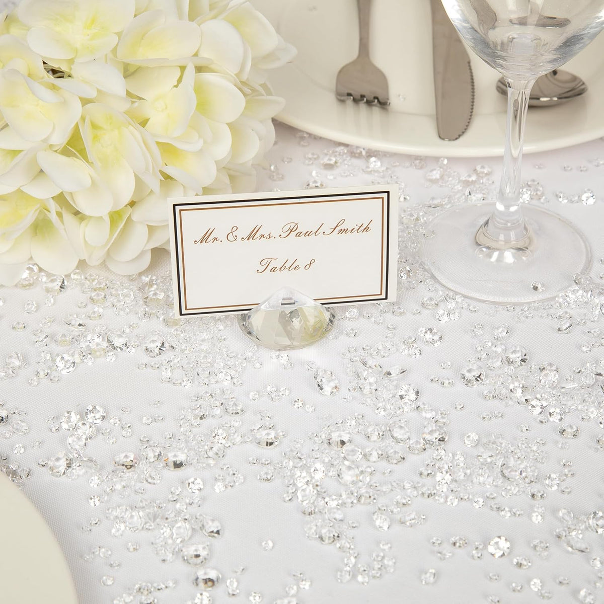 Vase Fillers for Centerpieces Home Deco,8700 Pieces Clear Diamond Table Confetti,Fake Plastic Gems