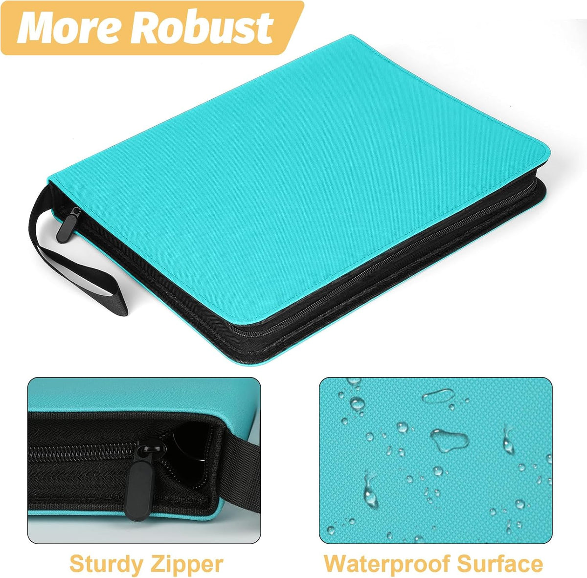 Trading Card Binder, Card Collection Binder Album Folder with 720 Side Loading Pockets, 9 Pocket
