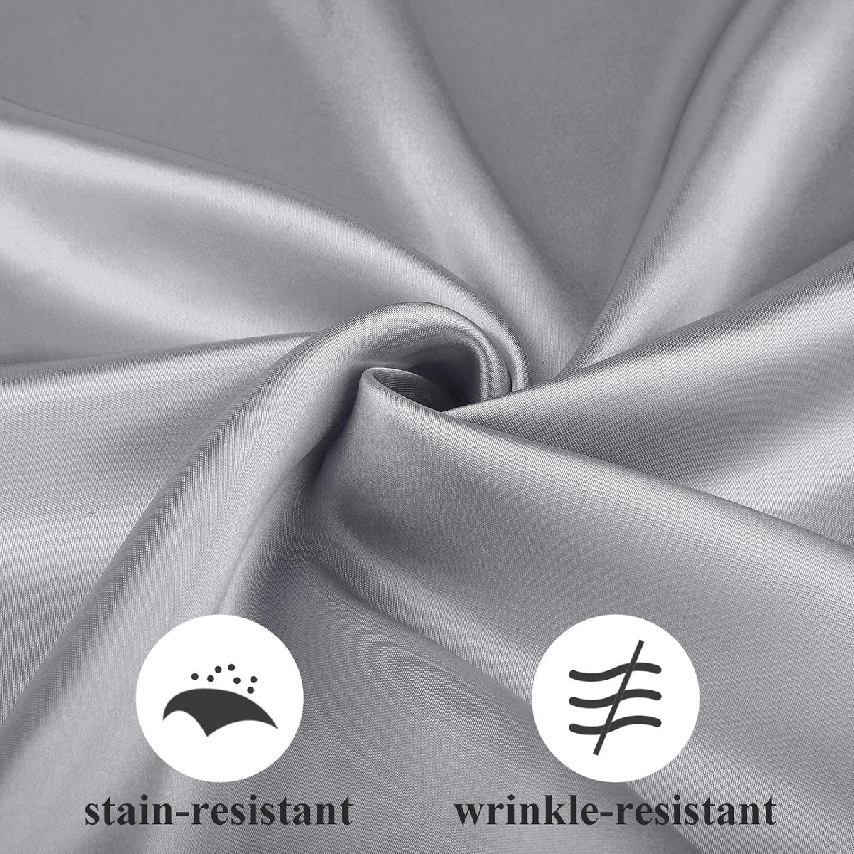 Aneco 12 Pieces Satin Napkin Square 20 x 20 Inches Dinner Napkins Weddings Party Napkin Soft Table
