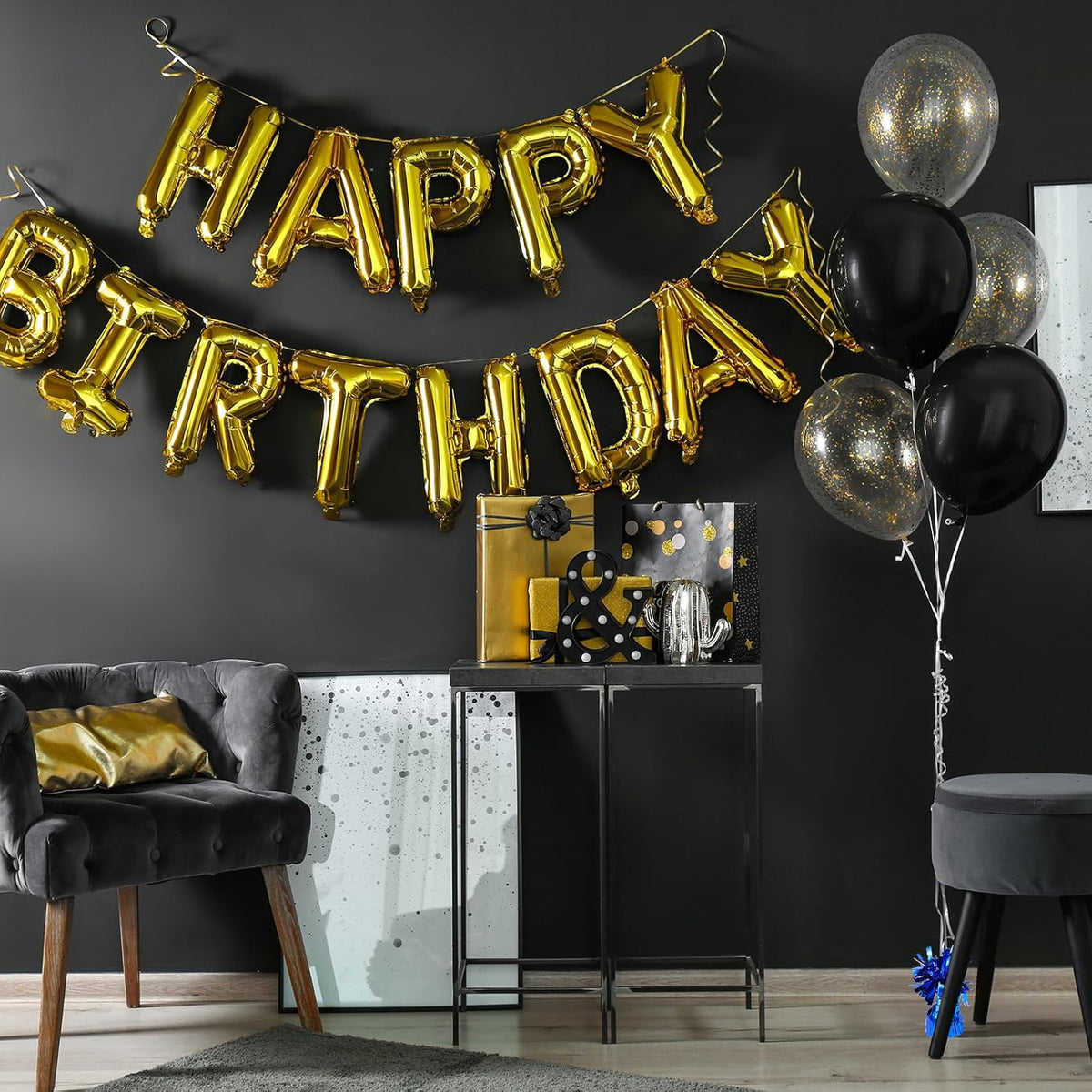 6 Pack Blue Balloon Weights Metallic Holder Anchors Balloon Holder Weights for for Birthday 2025
