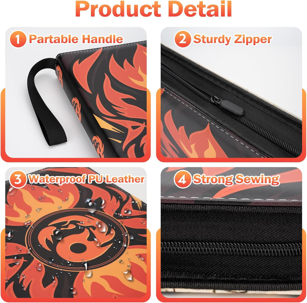 9 Pocket Card Binder for MTG/YGO/PTCG/Game Cards, Holds 900 Cards,Premium Card Collector Book for