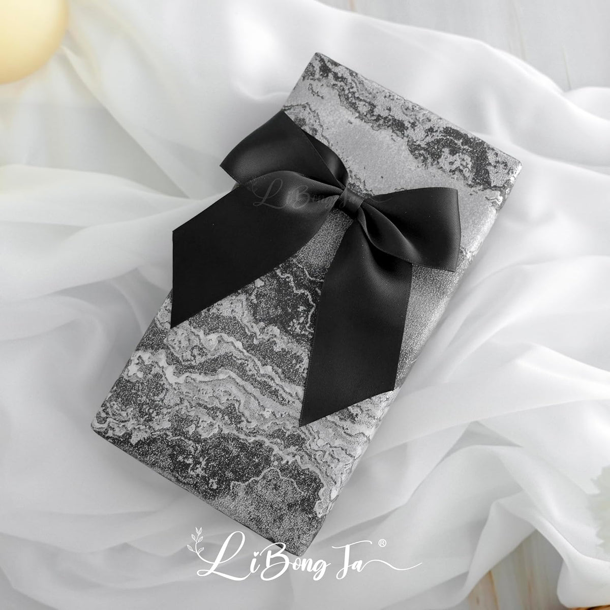 4.5" Satin Ribbon Black Bows for Gift Wrapping, Twist Tie Bows, Cute Bows for Crafts, Party Favors